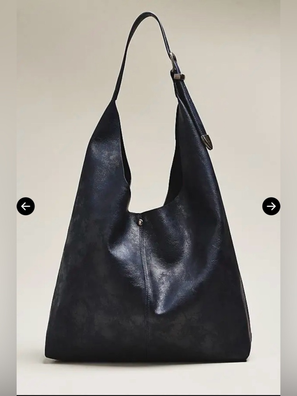 Anthropologie Black Love Knot Slouchy Bag Navy🔥